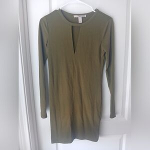 Forever 21 Olive Long Sleeve Dress Size XS